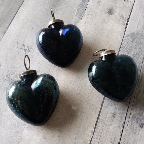 Other - Set of 3 Mercury Glass Hearts